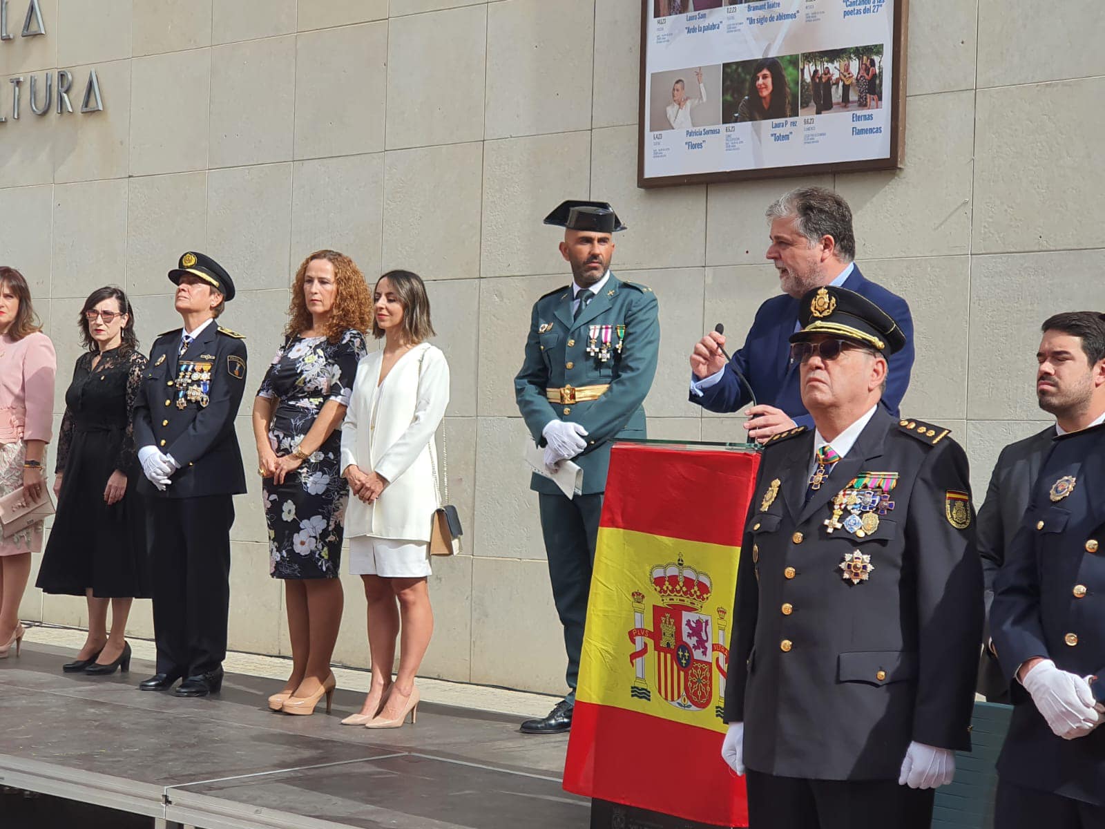 Momento del acto castrenseFoto