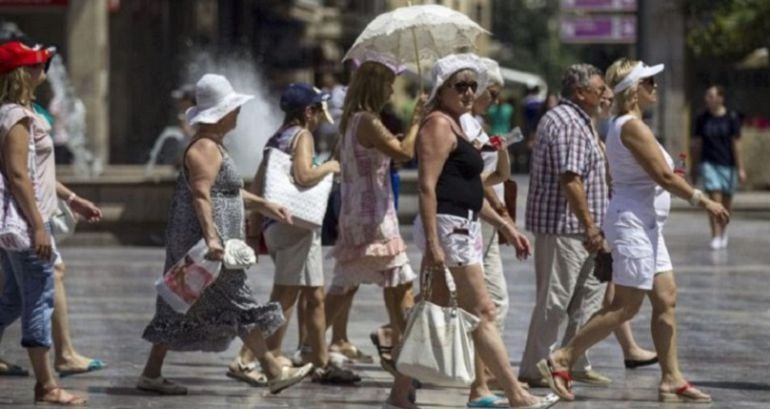 Turistas en Valencia