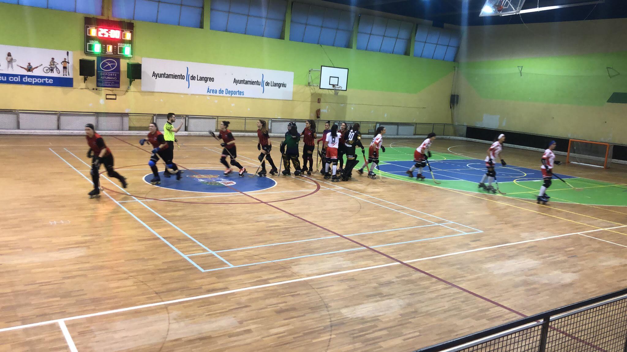 Las bercianas ganarón en Langreo al Patinalon