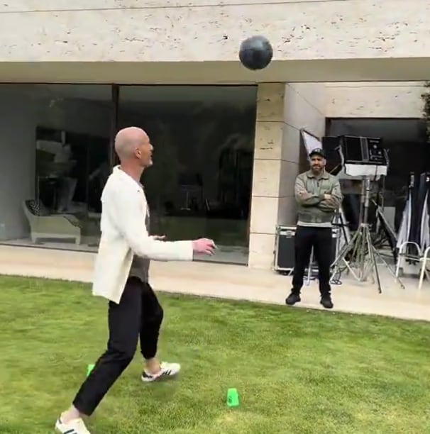 Zinedine Zidane, en la promo de Adidas