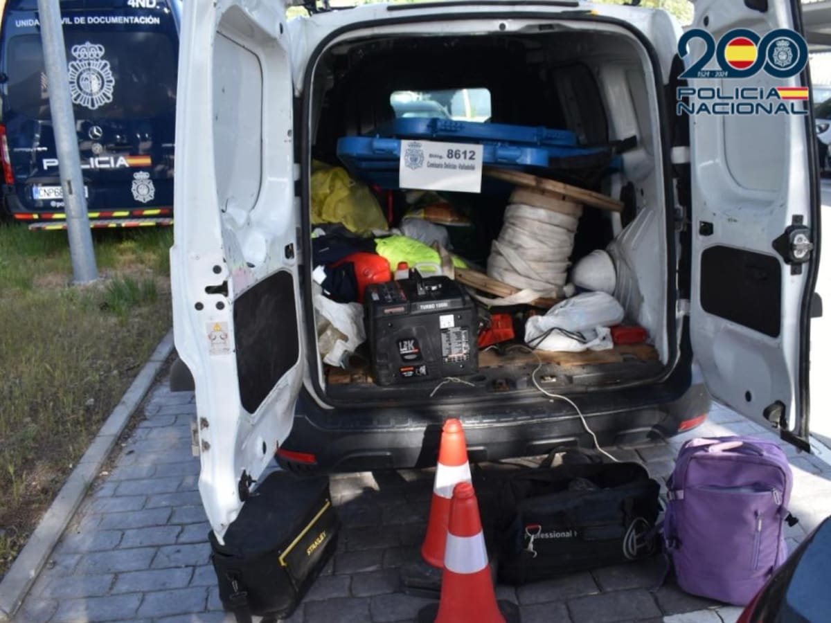 La Policía Nacional detiene en Valladolid a cinco hombres por robar cable de cobre en el centro de la ciudad