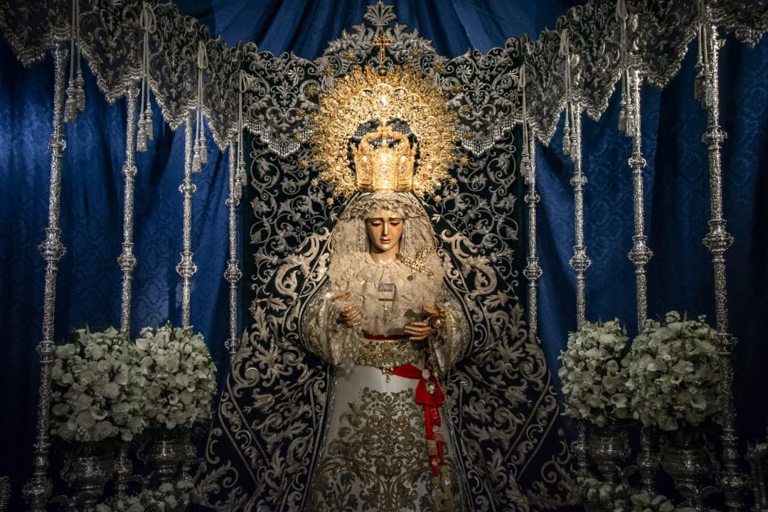 María Santísima de la Candelaria en su veneración extraordinaria de la pasada Semana Santa