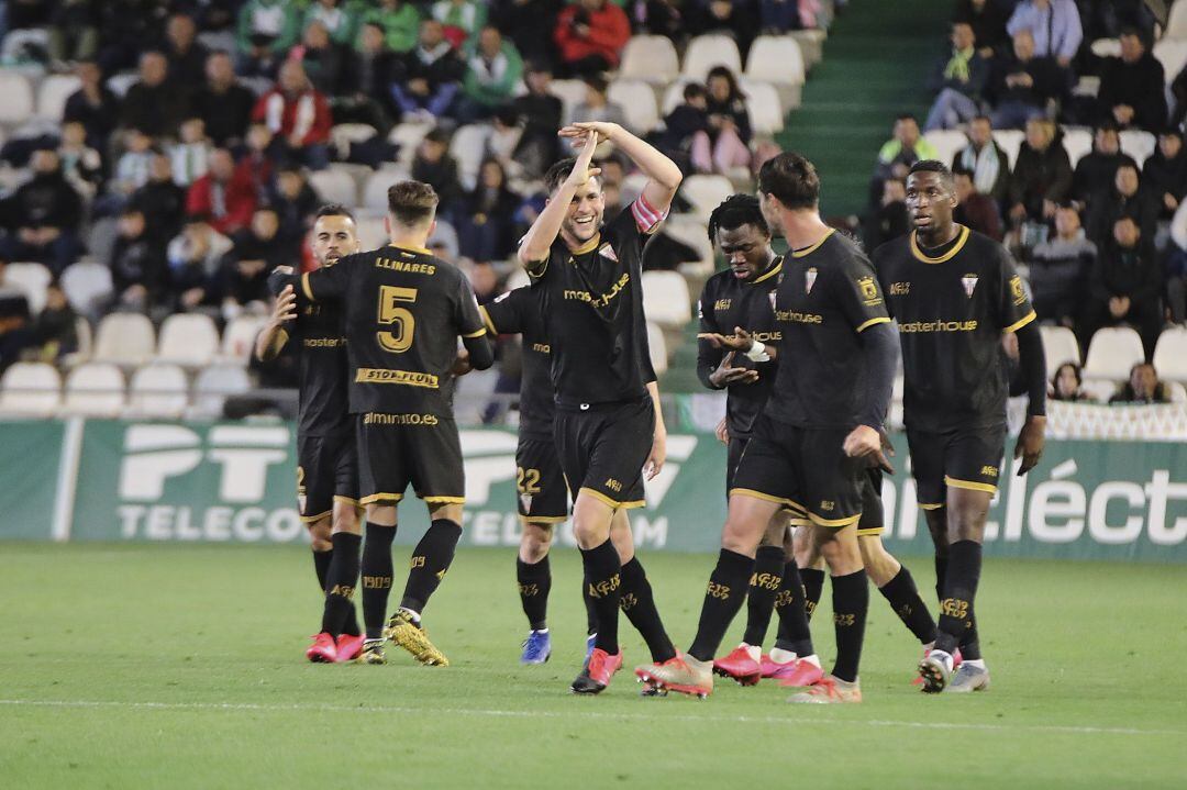 Celebración del gol.