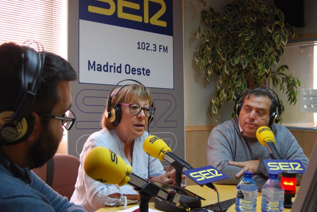 De izquierda de derecha: Rubén Sánchez, Elisa Blanco y Pedro Benayas