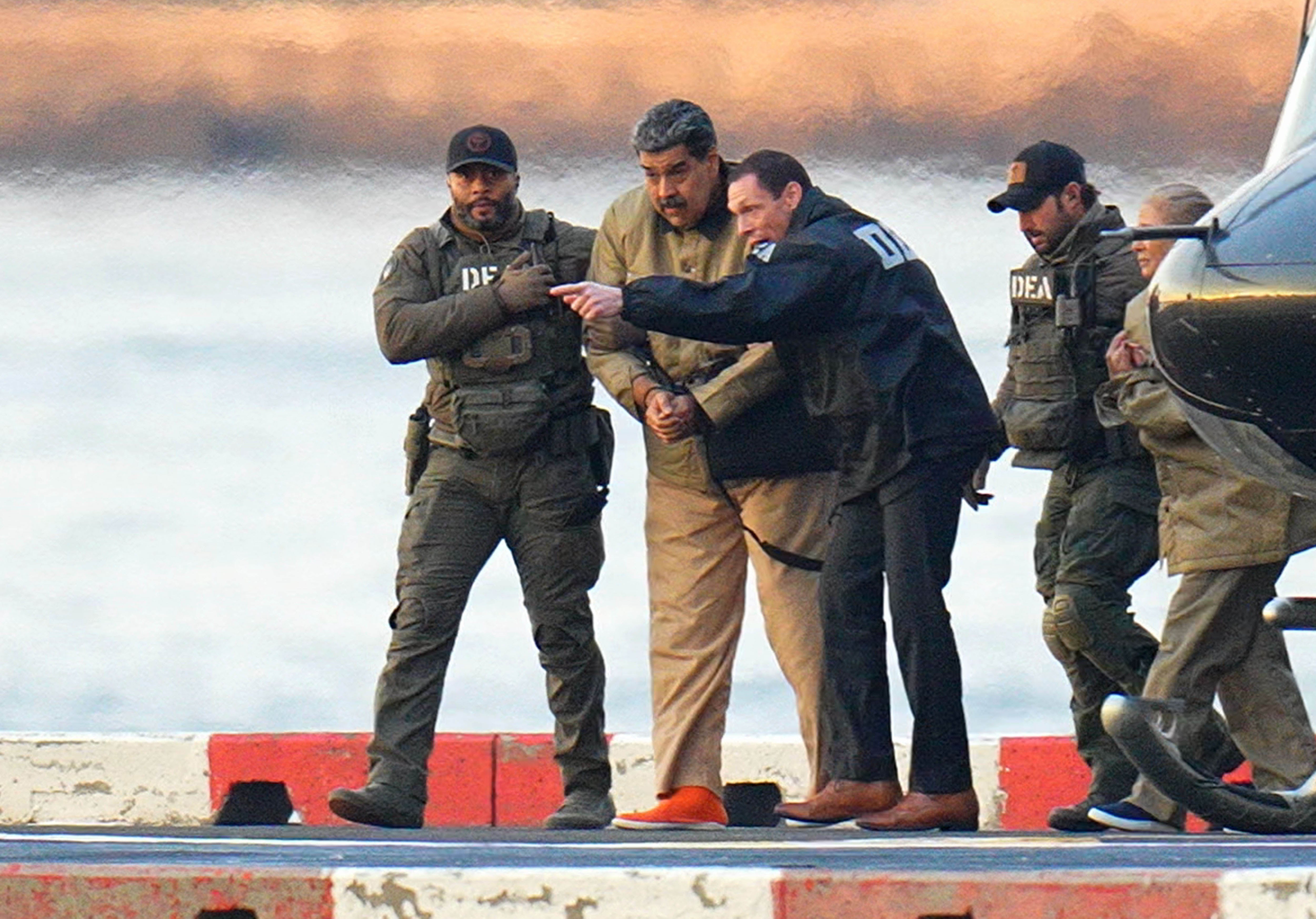 Nicolás Maduro llega a Nueva York para comparecer ante el juez