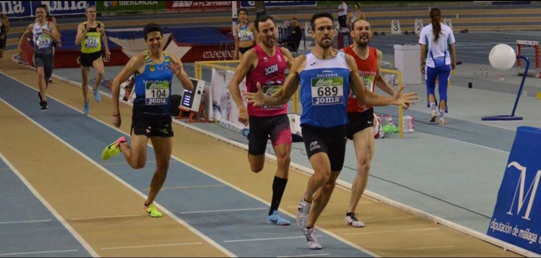 Juanra Pous durante una de las pruebas en Antequera