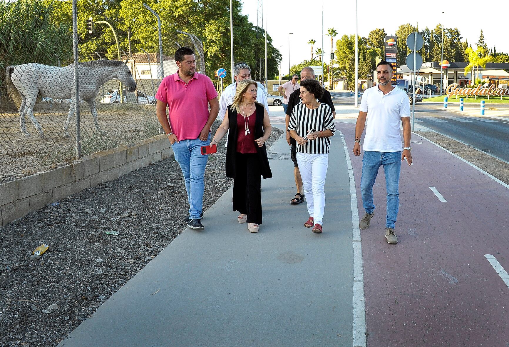 Inaugurado el carril bici de Guadalcacín