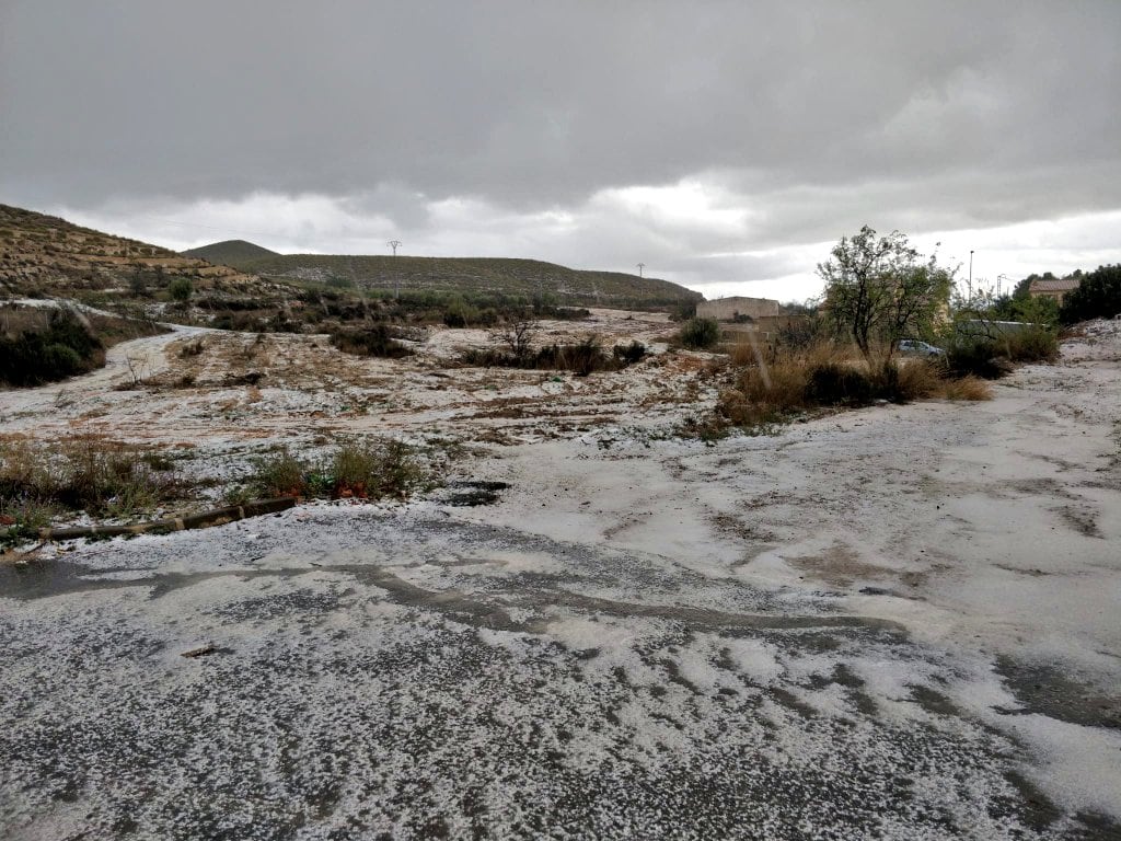 Granizada en La Paca