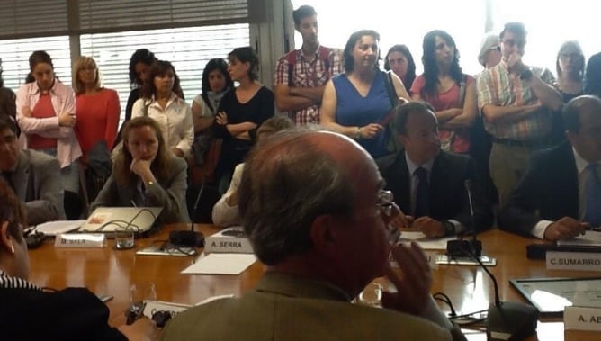 Un grup d'interins ha irromput aquest matí a la reunió del Consell Social de la UPC