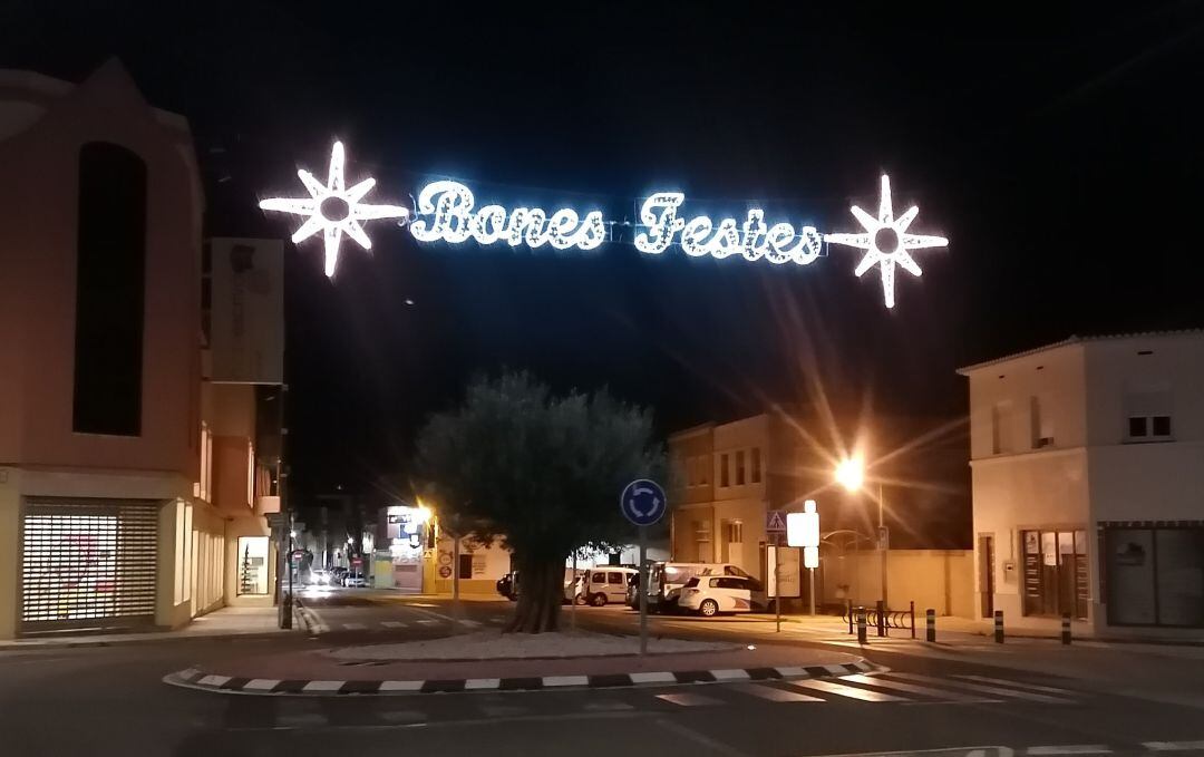 Alumbrado navideño.