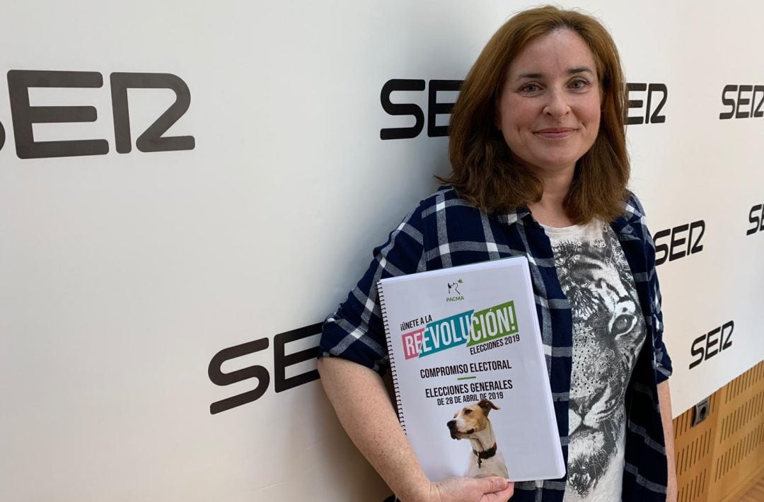 María Sheeran, cabeza de lista al Congreso de los Diputados por Murcia del partido animalista PACMA