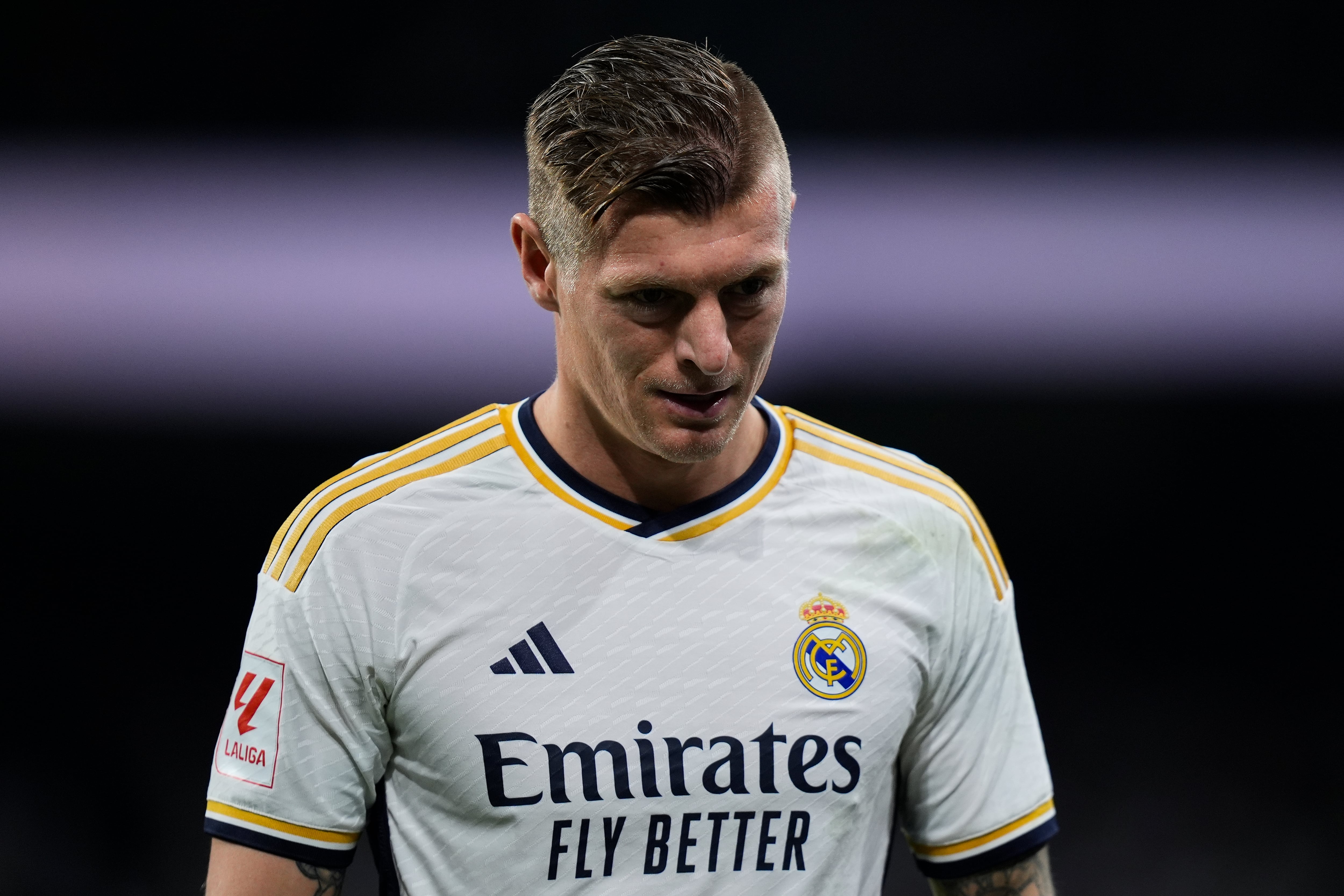 Toni Kroos, durante un partido con el Real Madrid