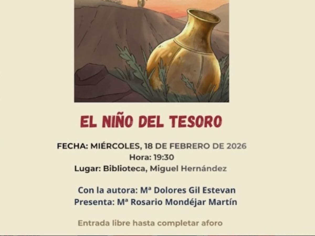 Las Bibliotecas Públicas Municipales de Villena presentan el libro "El niño del Tesoro" de Lola Gil
