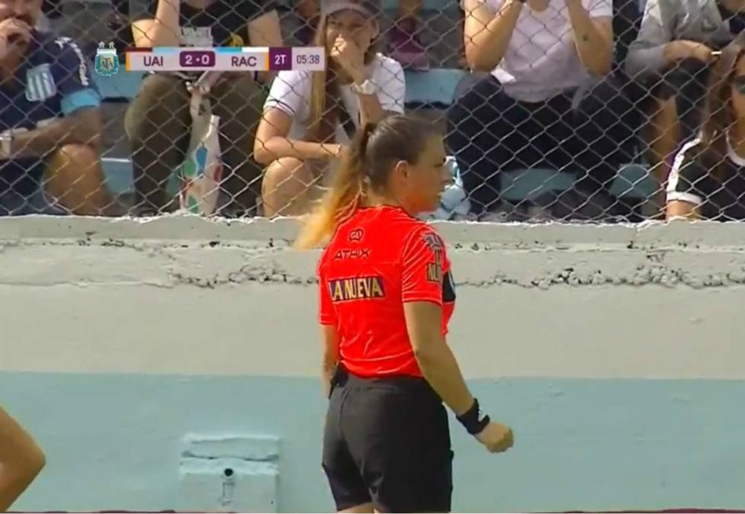 Roberta Echevarría durante el partido