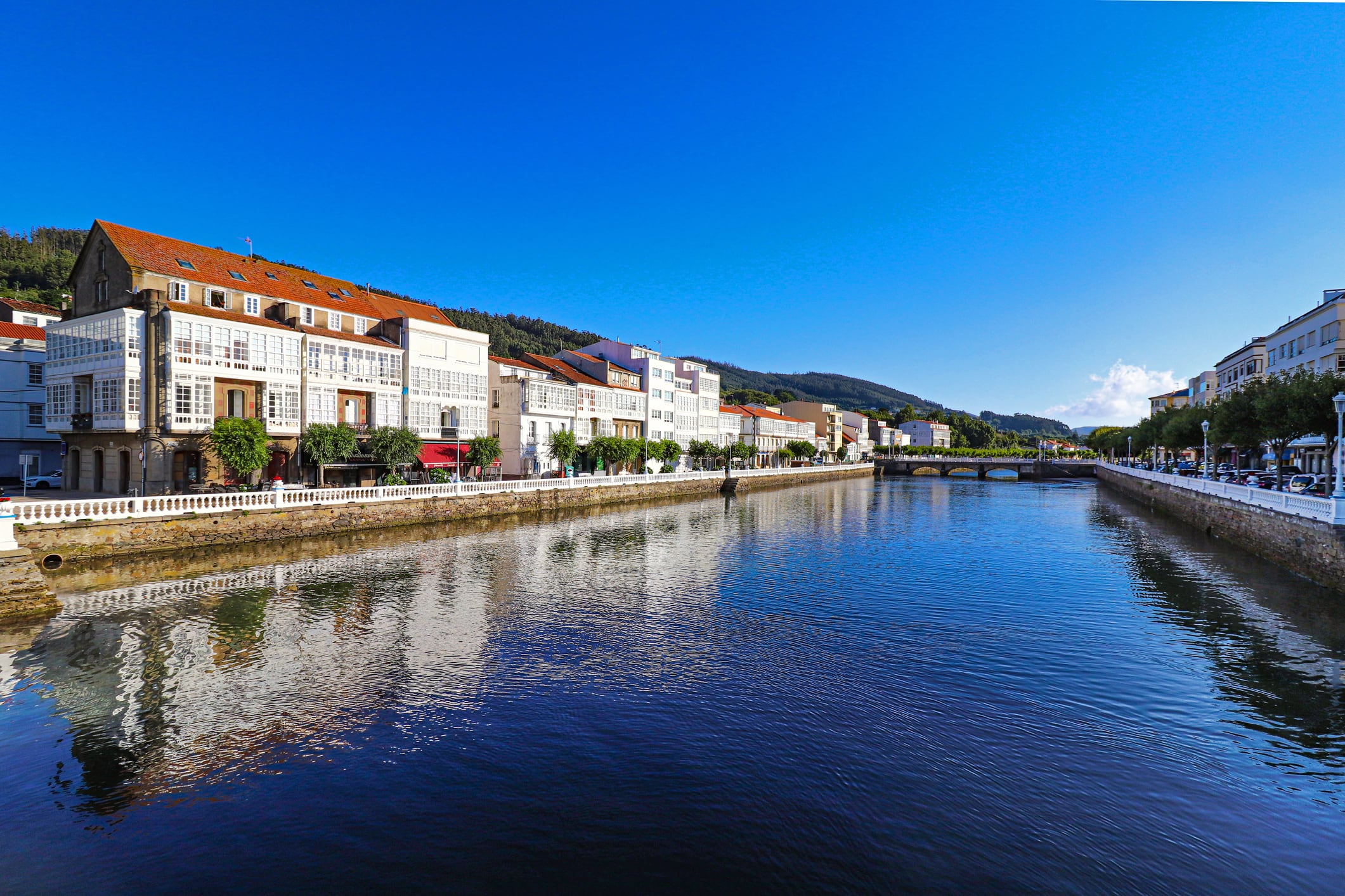 Río Condomiñas a su paso por el casco urbano de Cedeira