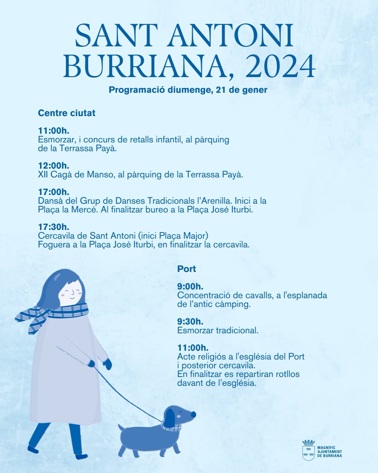 Cartel Sant Antoni Burriana, 2024