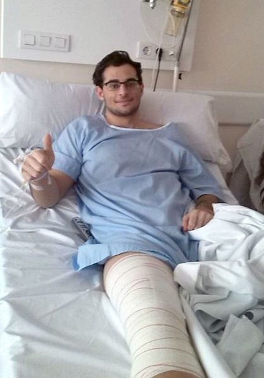 Israel Alcañiz ya piensa en recuperarse cuanto antes