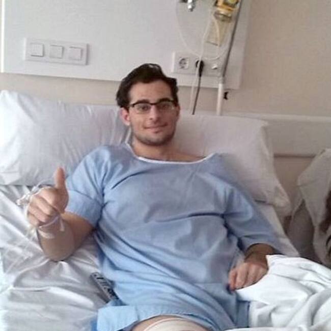 Israel Alcañiz ya piensa en recuperarse cuanto antes