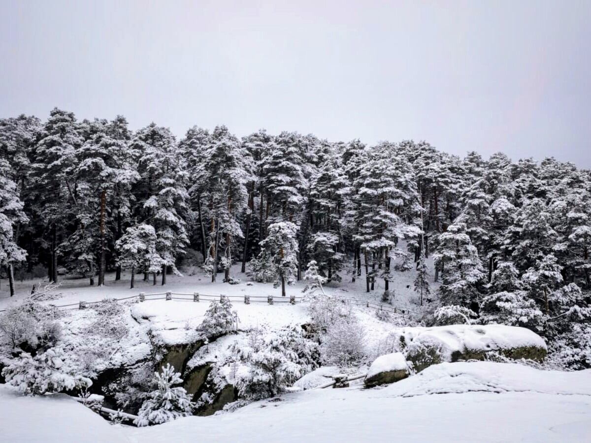 Primera nieve caída en la Sierra de Guadarrama