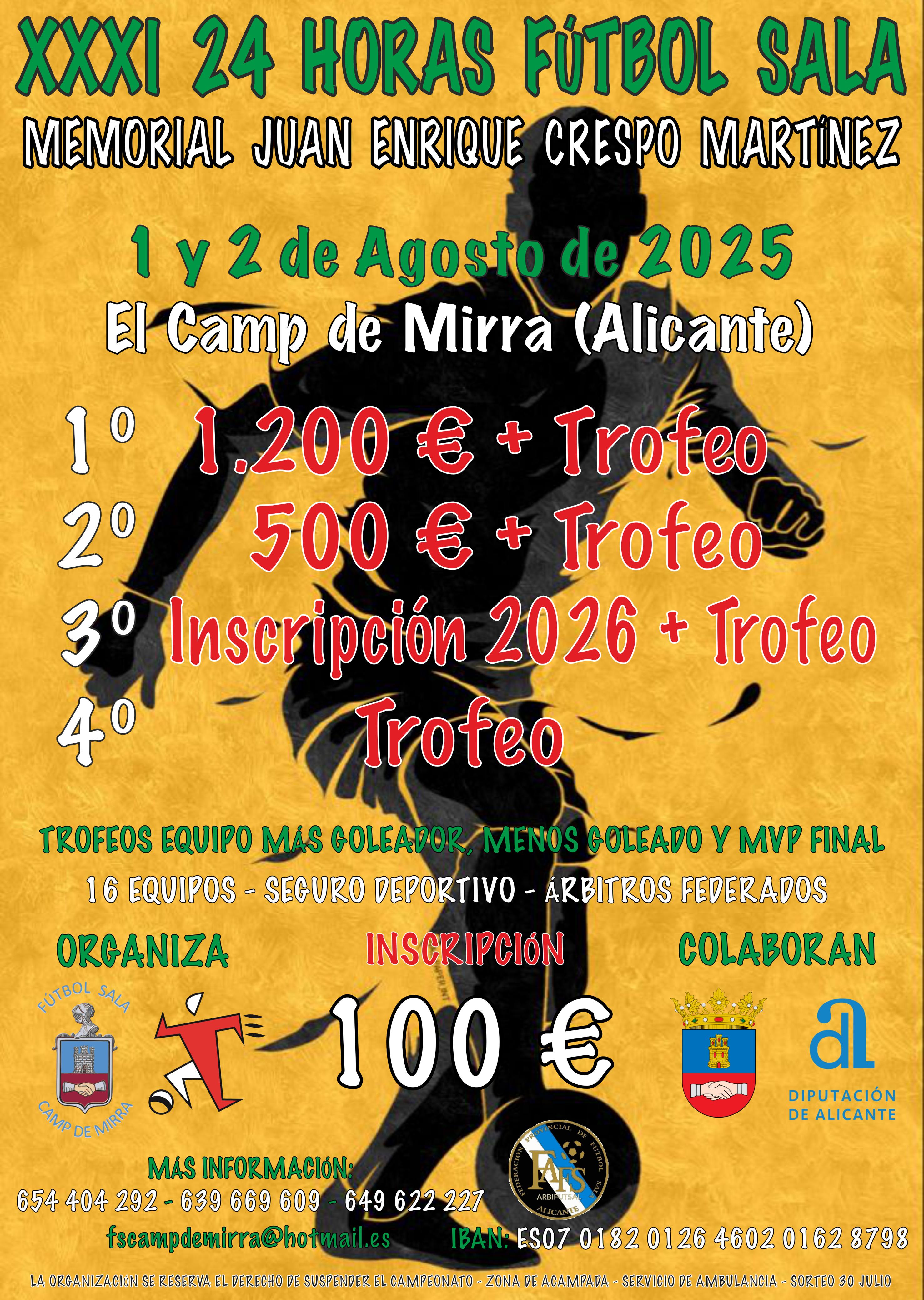 Cartel de las 24 horas