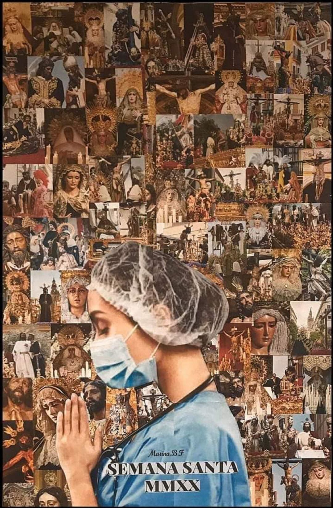 Cartel de la Semana Santa de Sevilla realizado por Marina Becerra que se ha convertido en viral 