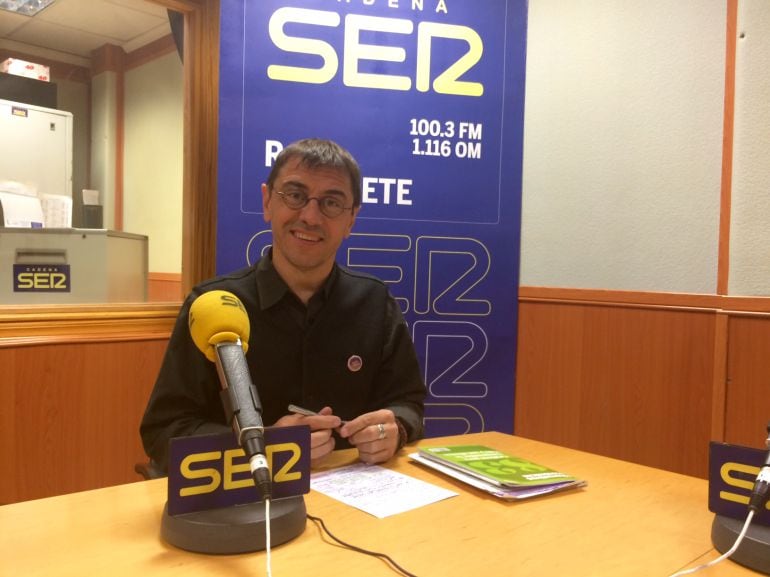 Juan Carlos Monedero, en Radio Albacete