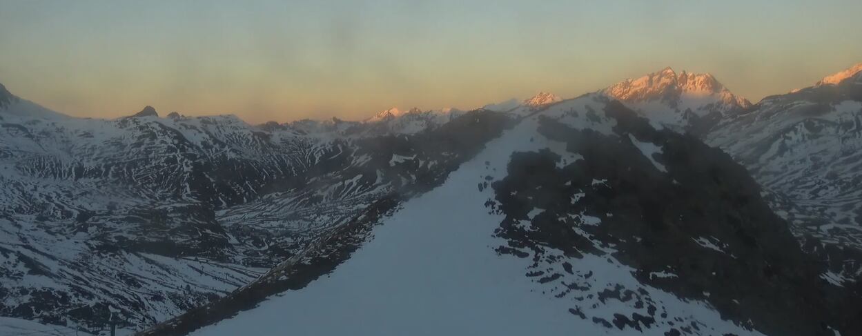 Poca nieve en las montañas