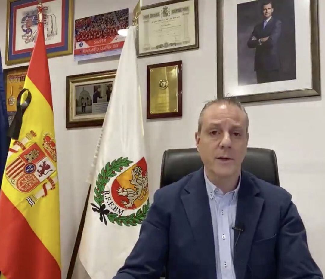 Francisco V. Blázquez, Pte. de la RFEBM, pretende dar por terminada la competición