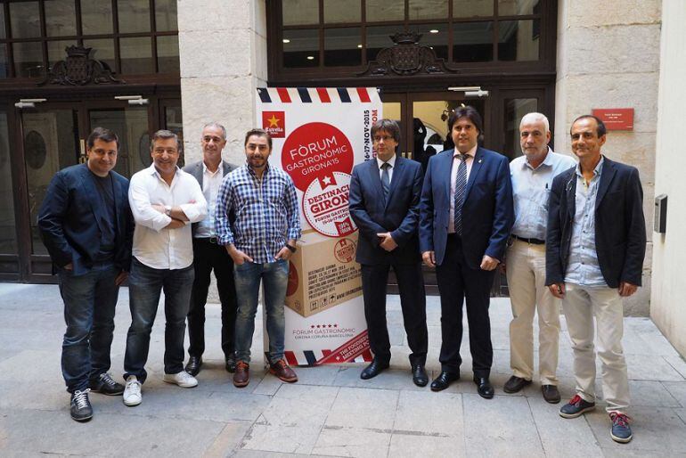 Els germans Roca en la presentació del Fòrum Gastronòmic