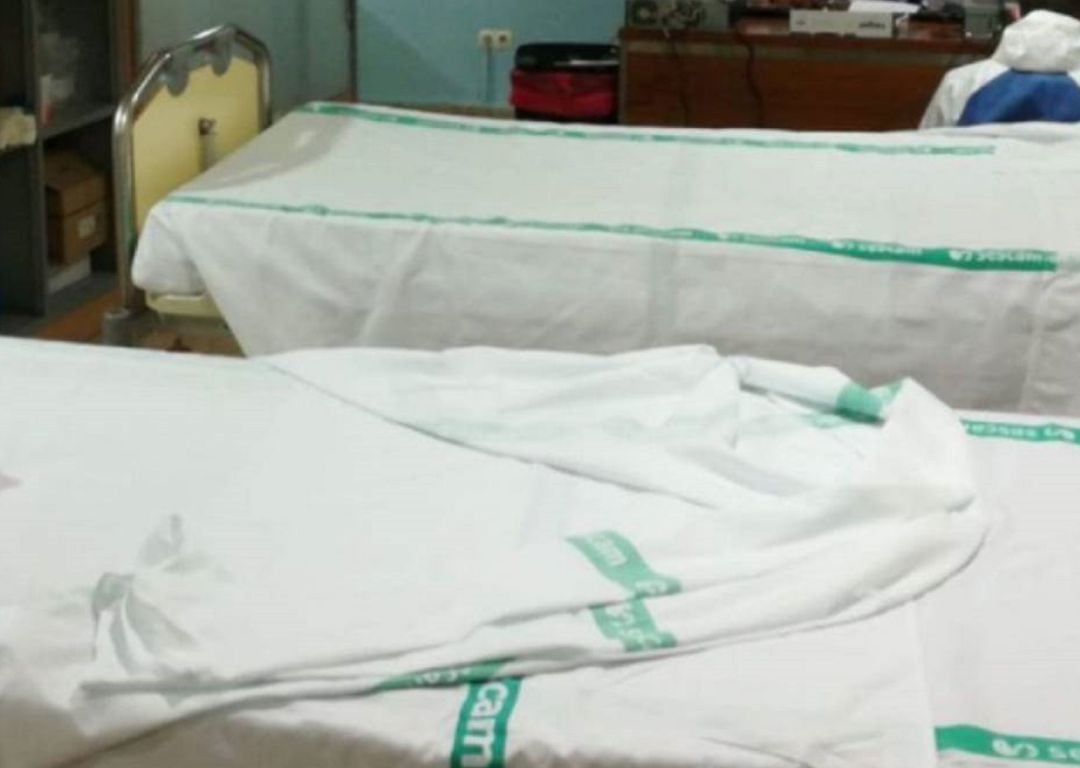 Camas en el Hospital de Albacete