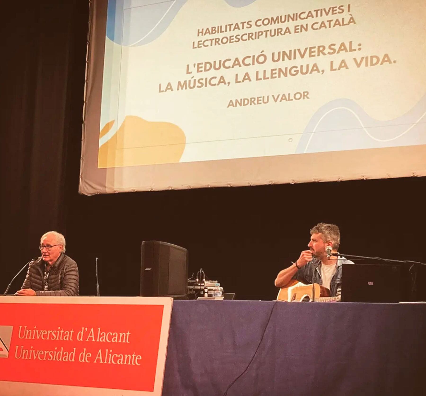 Andreu Valor, en una xarrada prèvia en la Universitat d&#039;Alacant