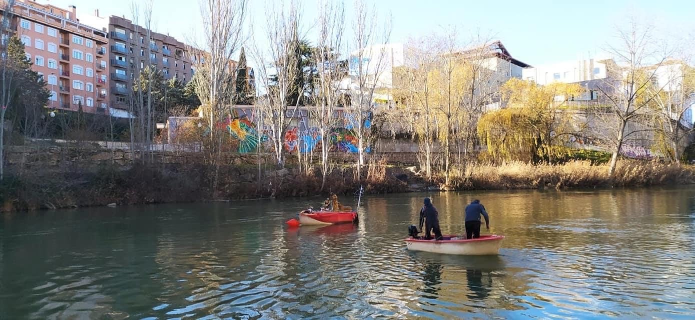 EspeleoDuero, en las pruebas con el Belén Flotante