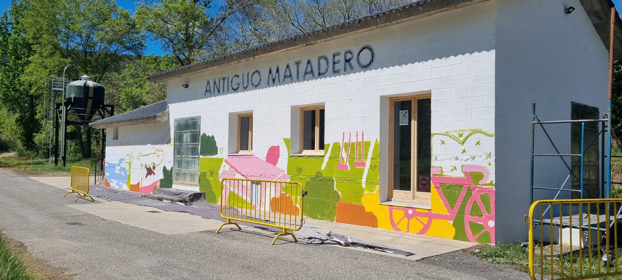 Intervención artística en Boltaña iniciada este lunes