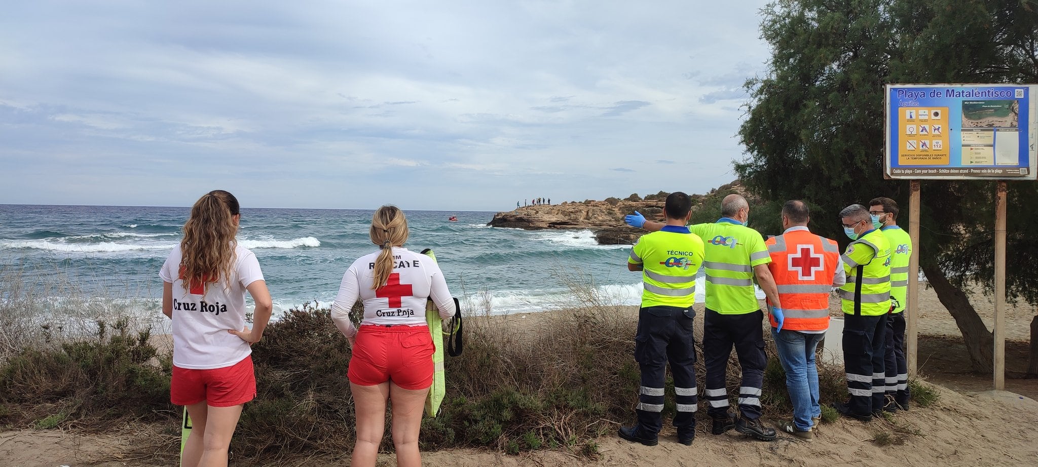 Rescate en Playa de Matalentisco (Archivo)