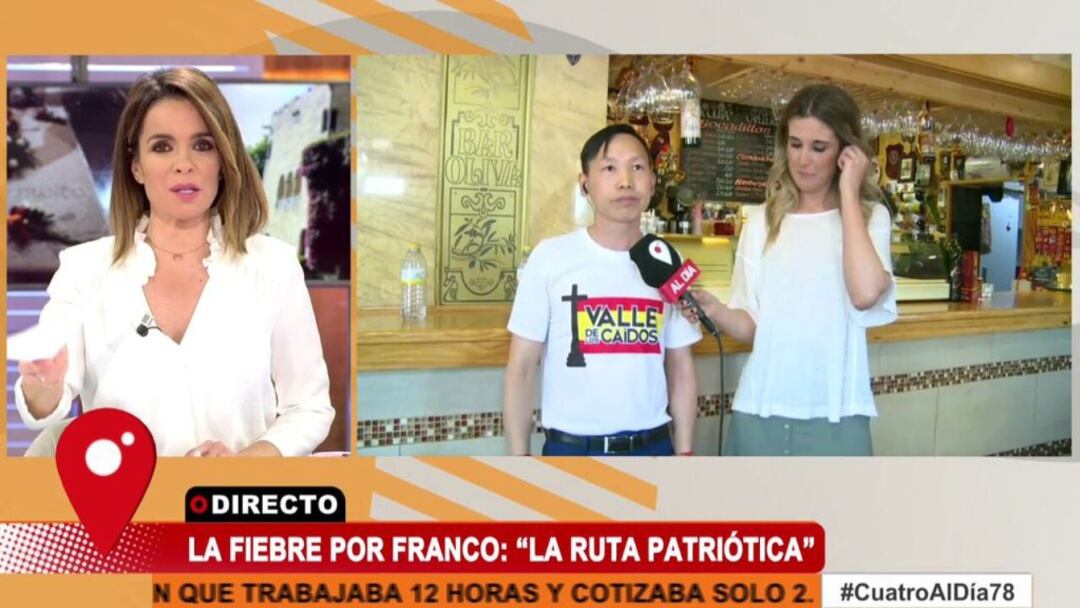 &#039;El chino franquista&#039; interviene en el programa &#039;Cuatro al día&#039;