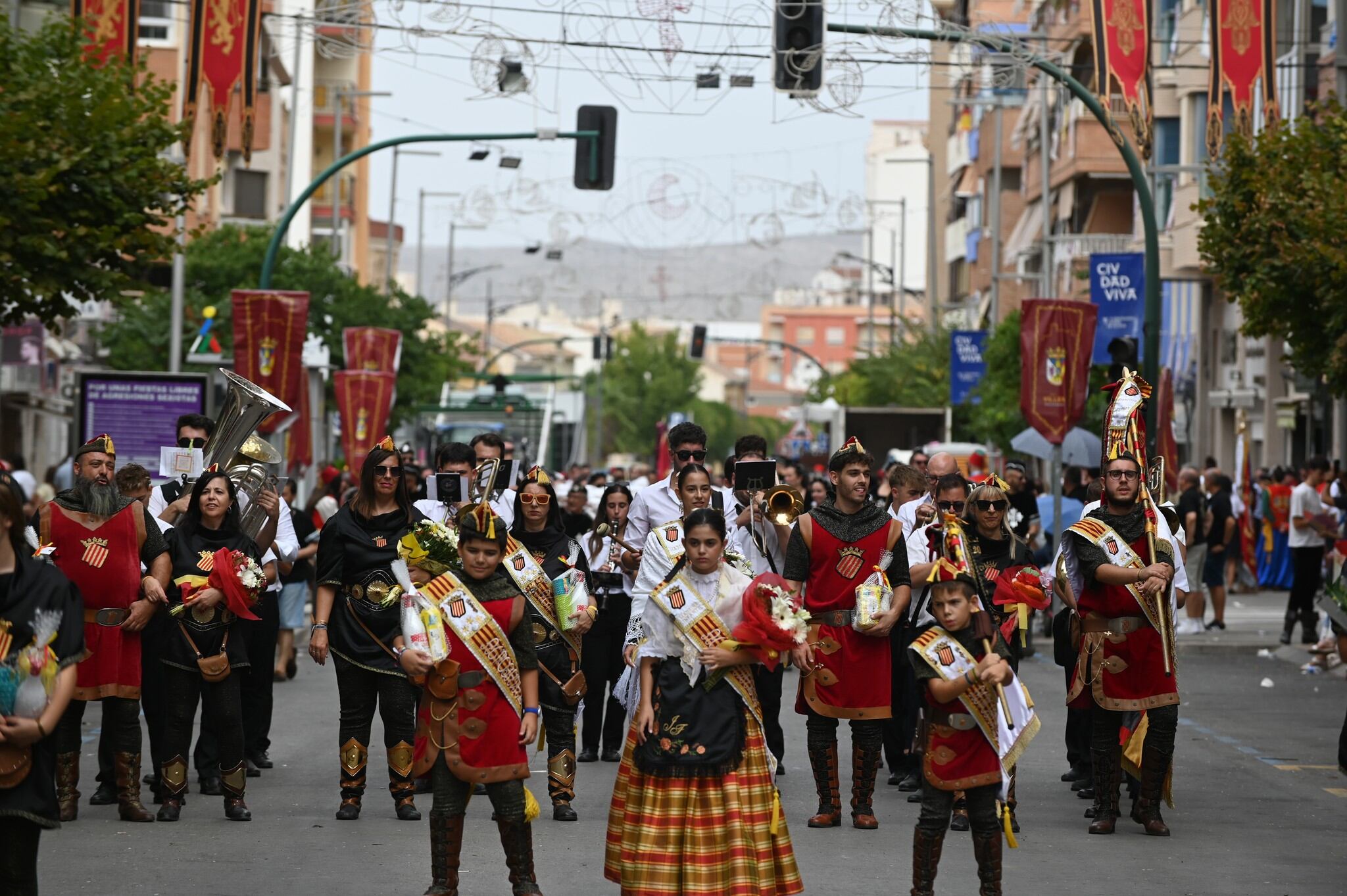 Ofrenda de la Comparsa de Almogávares