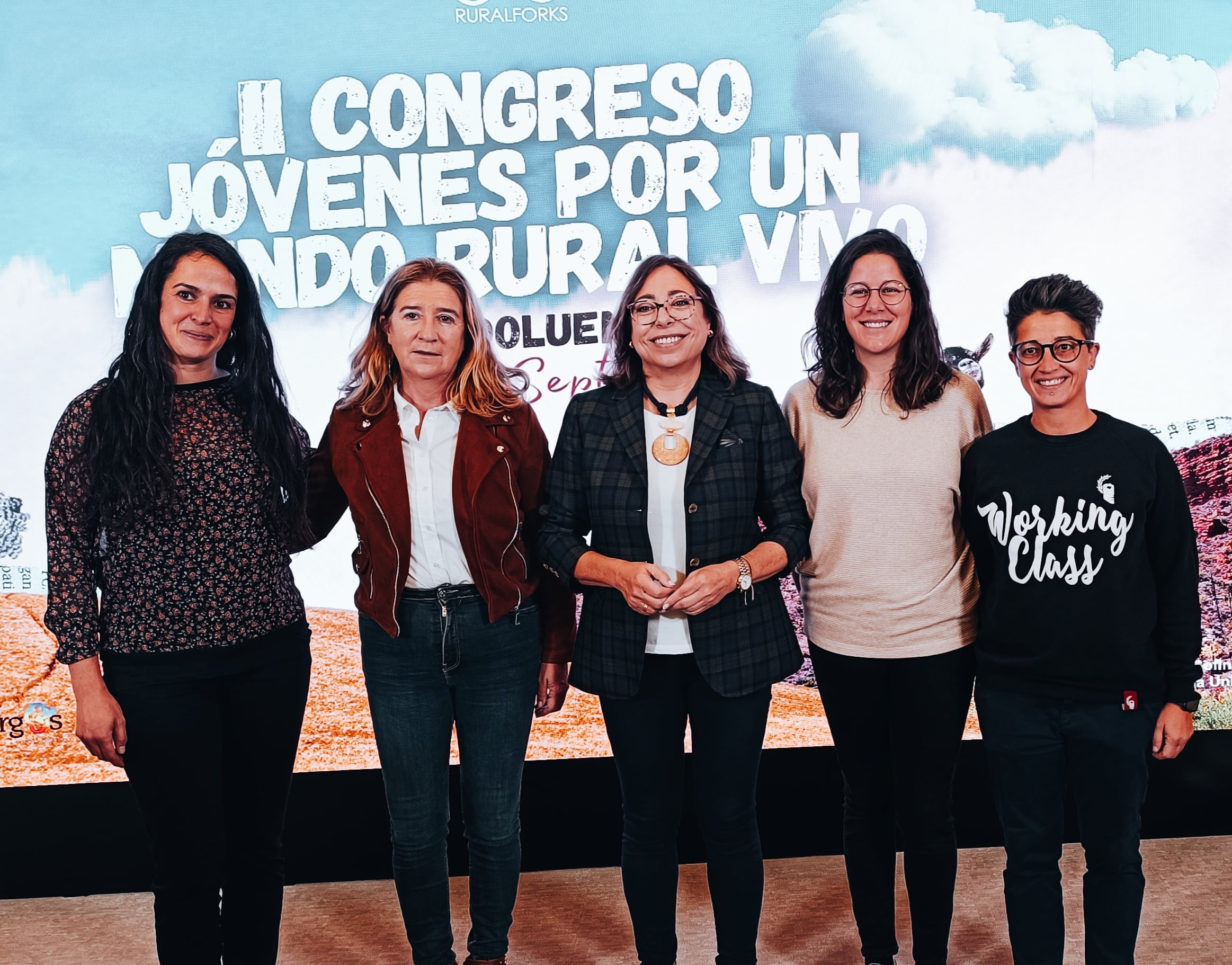 Organizadoras del II Congreso Jóvenes por un Mundo Rural Vivo