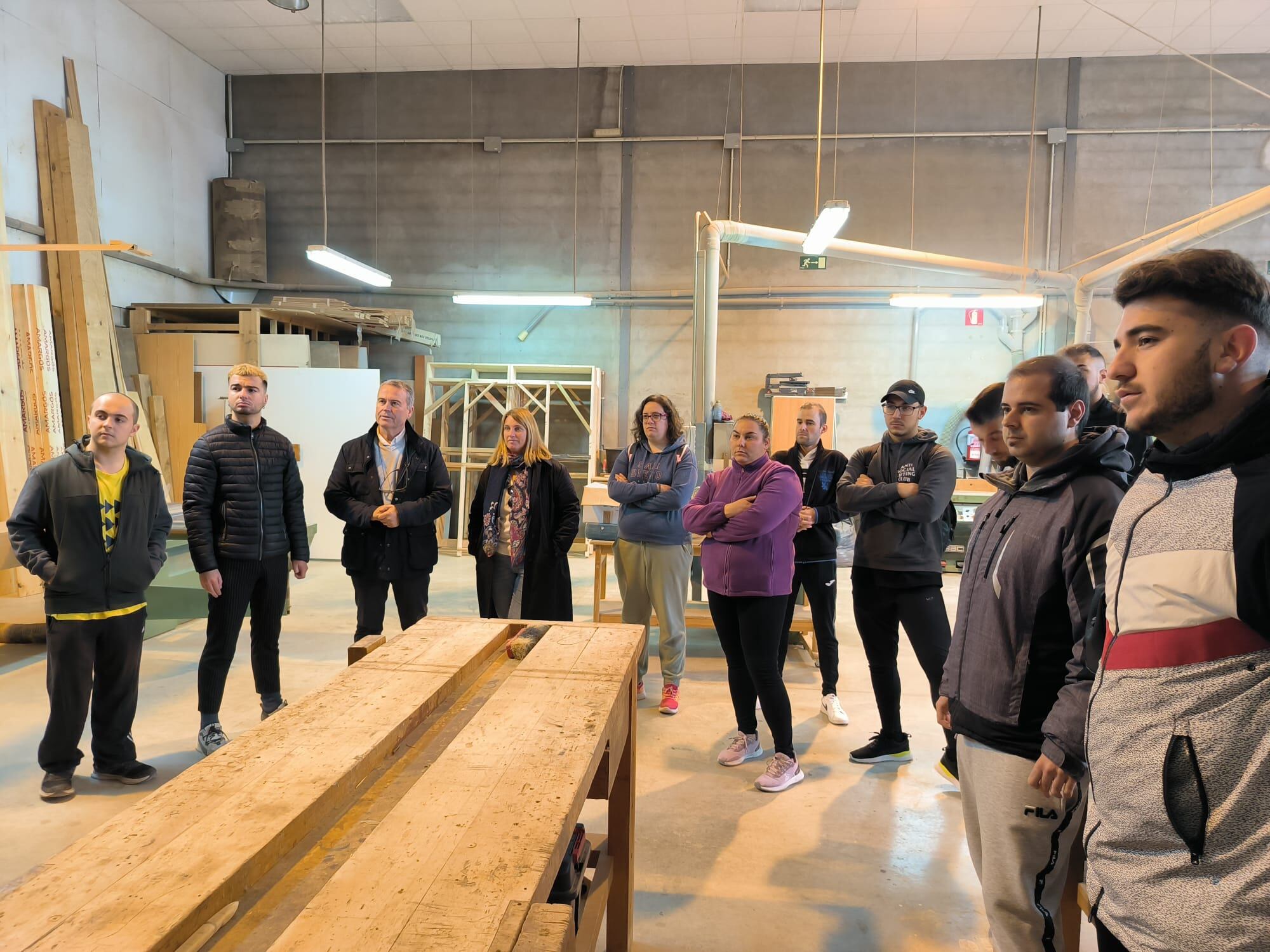 Trabajadores del Taller de formación