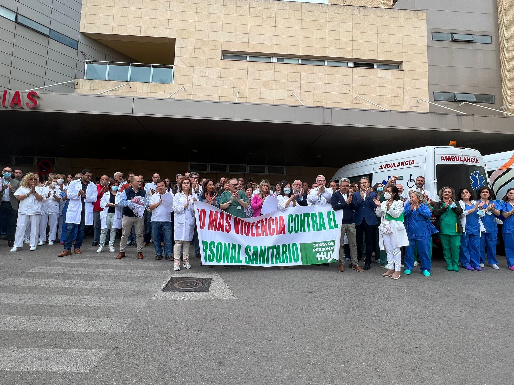 Concentración de los sanitarios frente a las agresiones