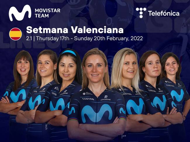 La formación de Movistar para la Setmana Valenciana