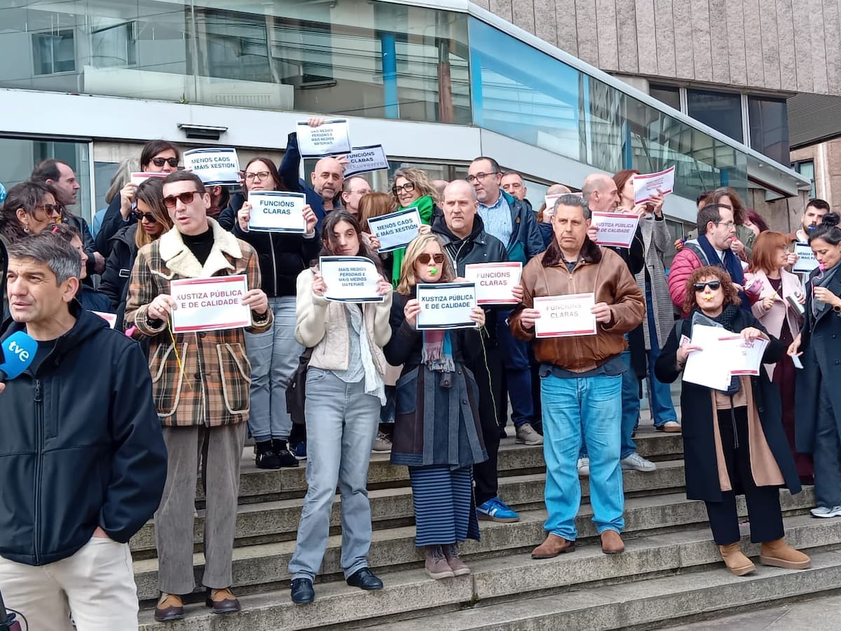 La justicia en A Coruña, al límite: protestas por falta de personal y medios