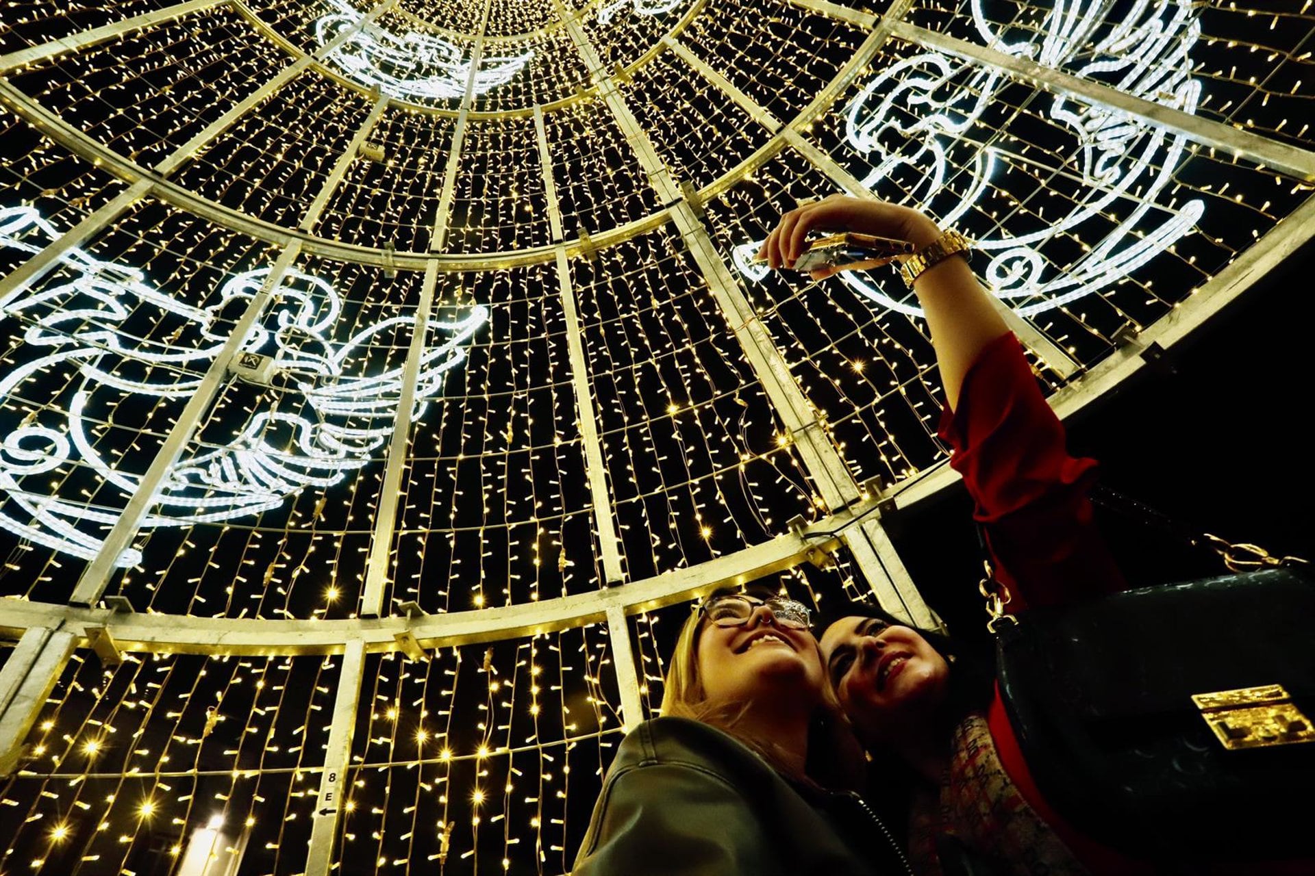Encendido de las luces de Navidad 2024 en el centro de la ciudad, a 29 de noviembre de 2024, en Málaga