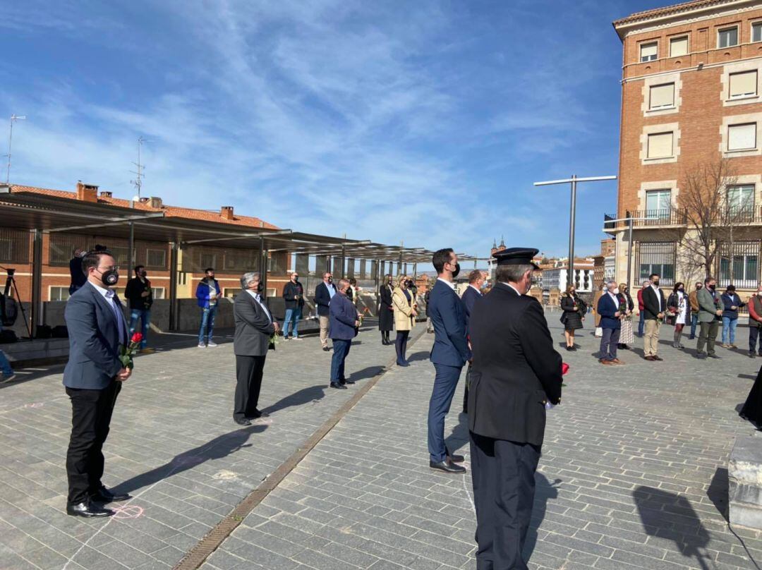 Homenaje en Teruel a los fallecidos por la COVID-19