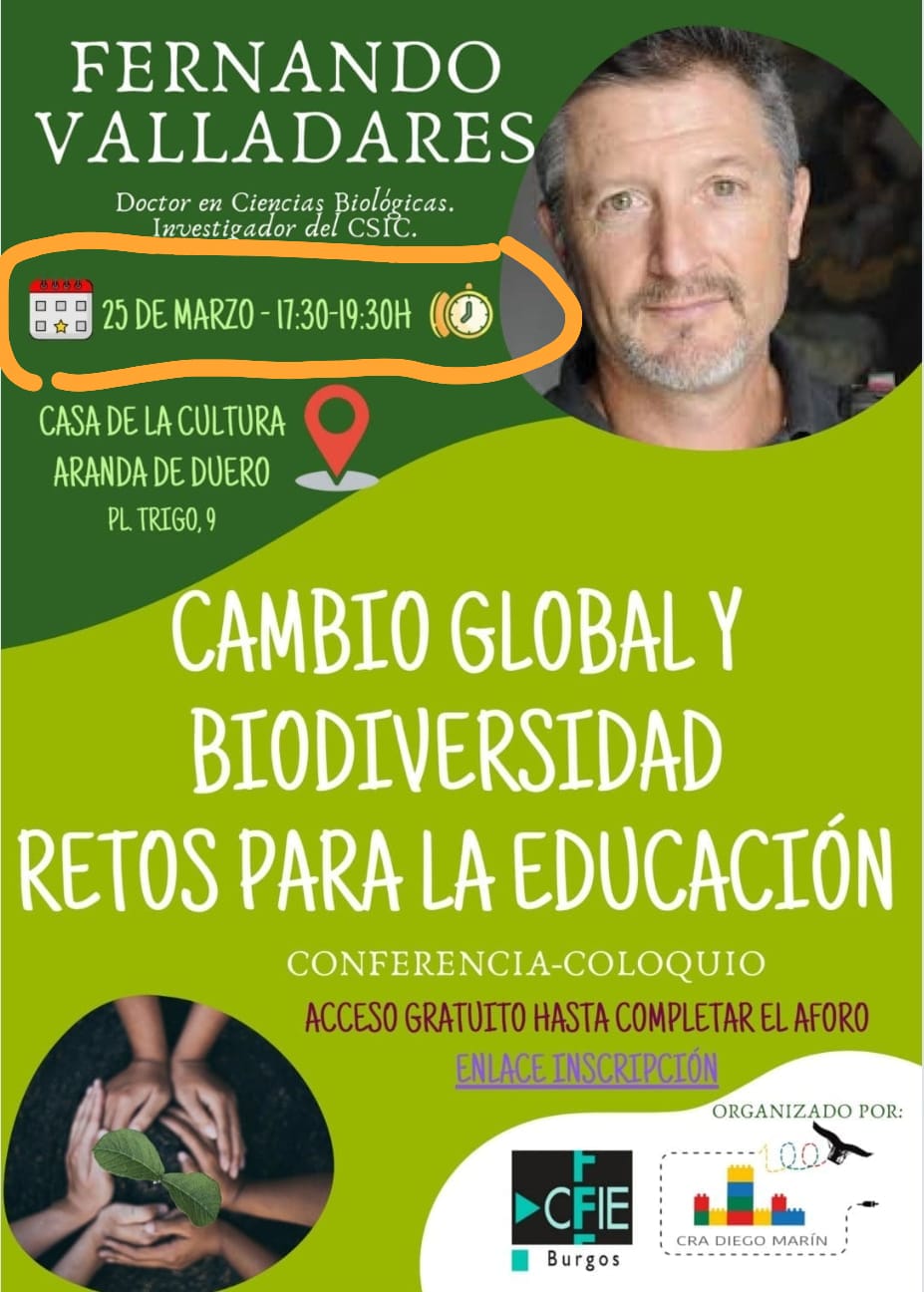 Cartel de la conferencia de la Casa de Cultura de Aranda