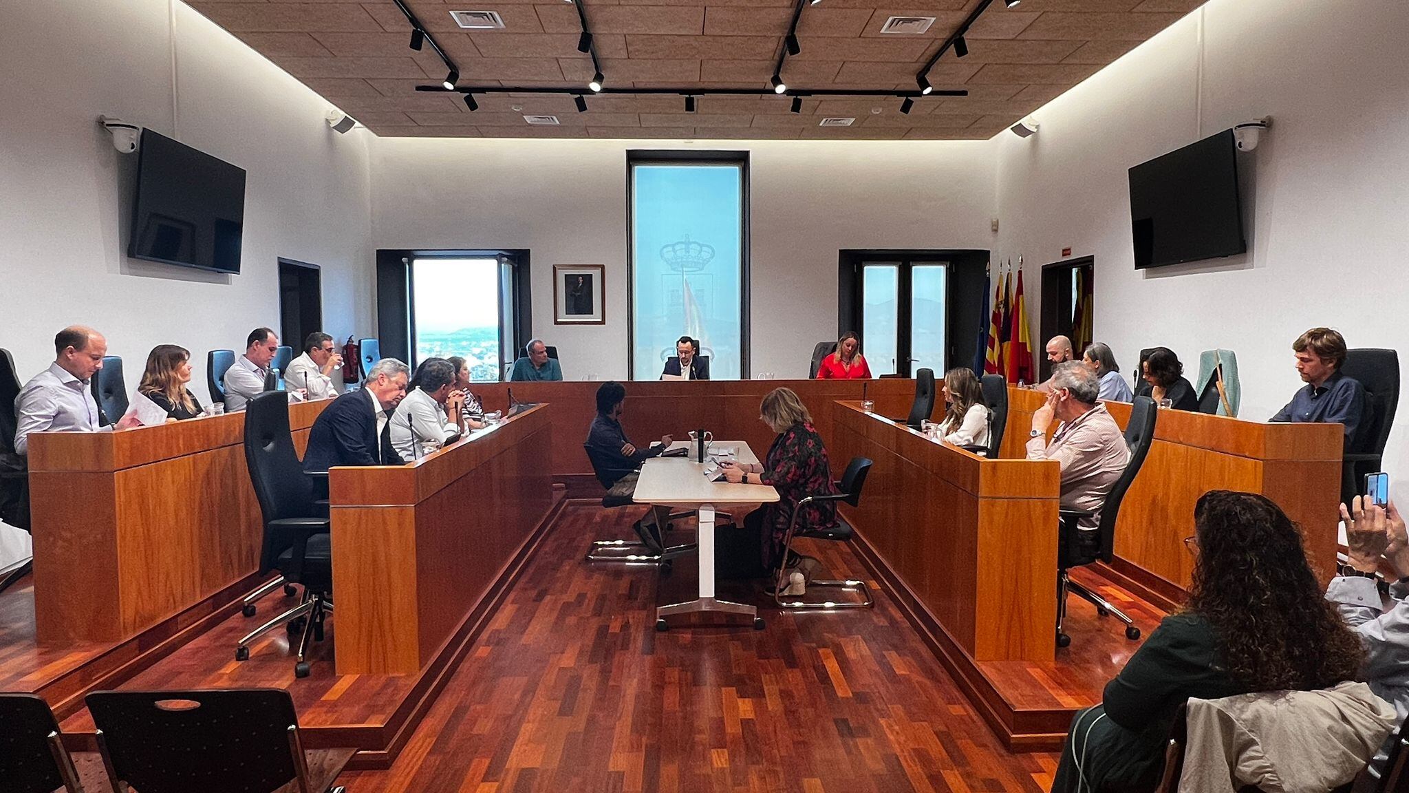 Imagen de la sesión en el Ayuntamiento de Ibiza