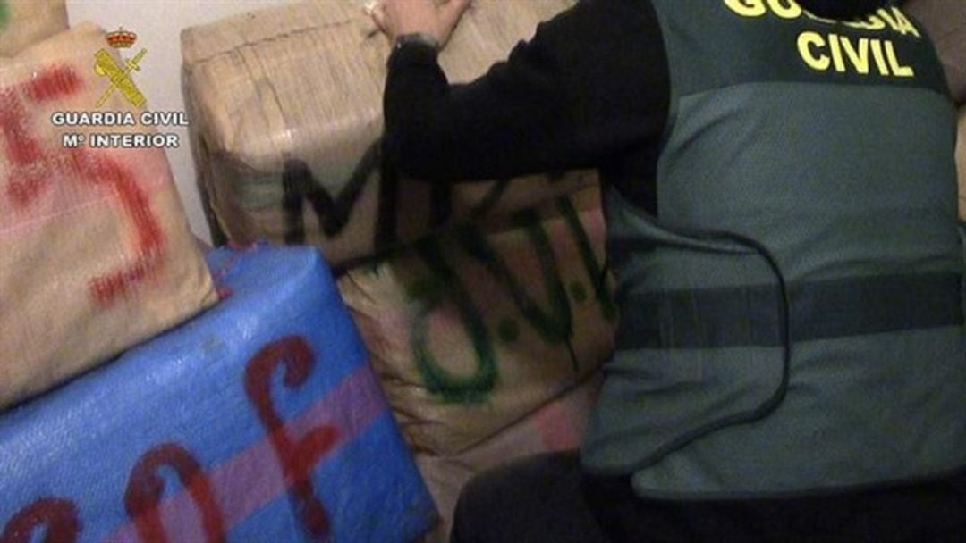 Imagen de la droga incautada en estas dos operaciones