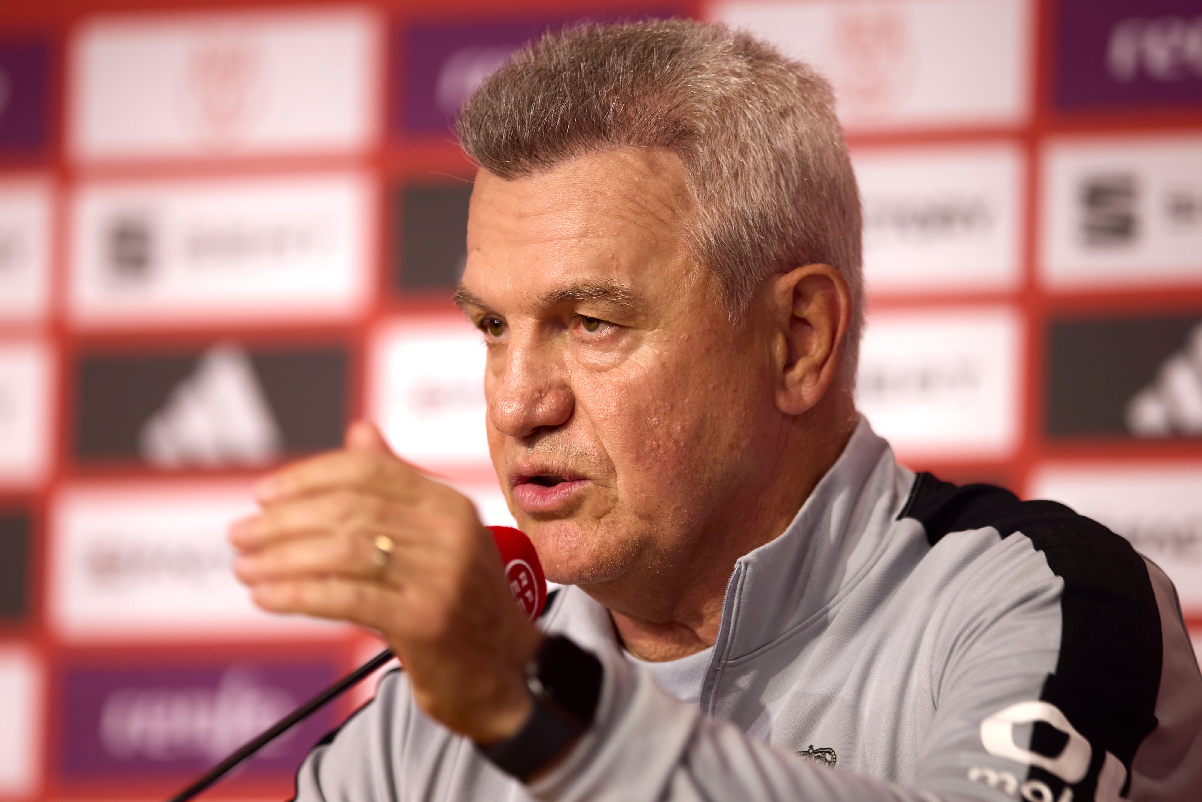 Javier Aguirre, entrenador del RCD Mallorca, en la rueda de prensa previa a la final de la Copa del Rey