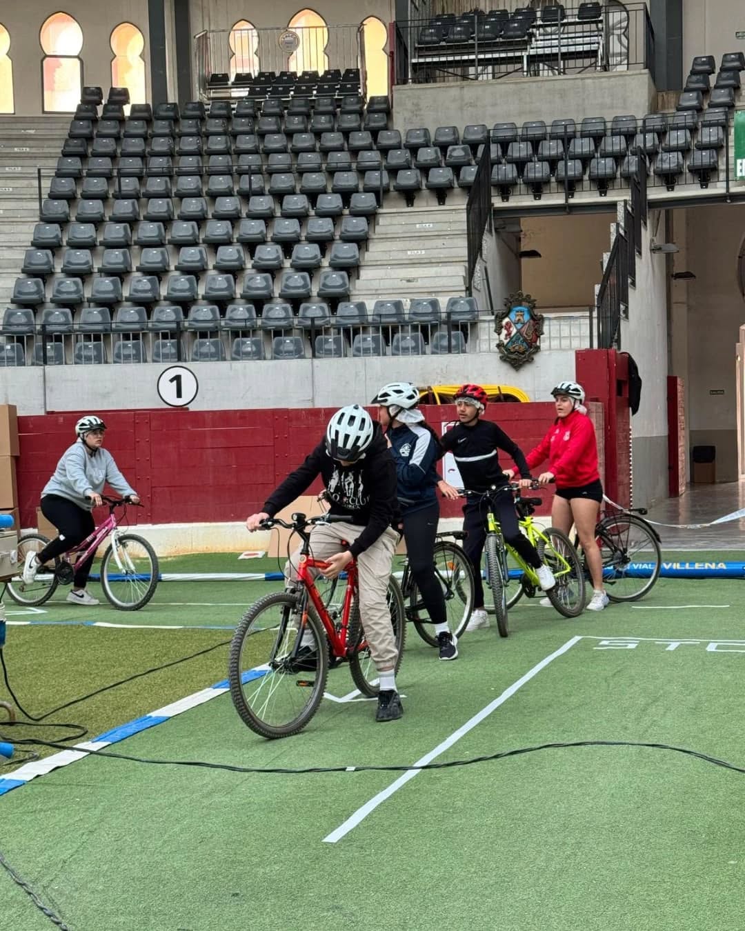 Alumnos del IES Las Fuentes en la jornada de educación vial