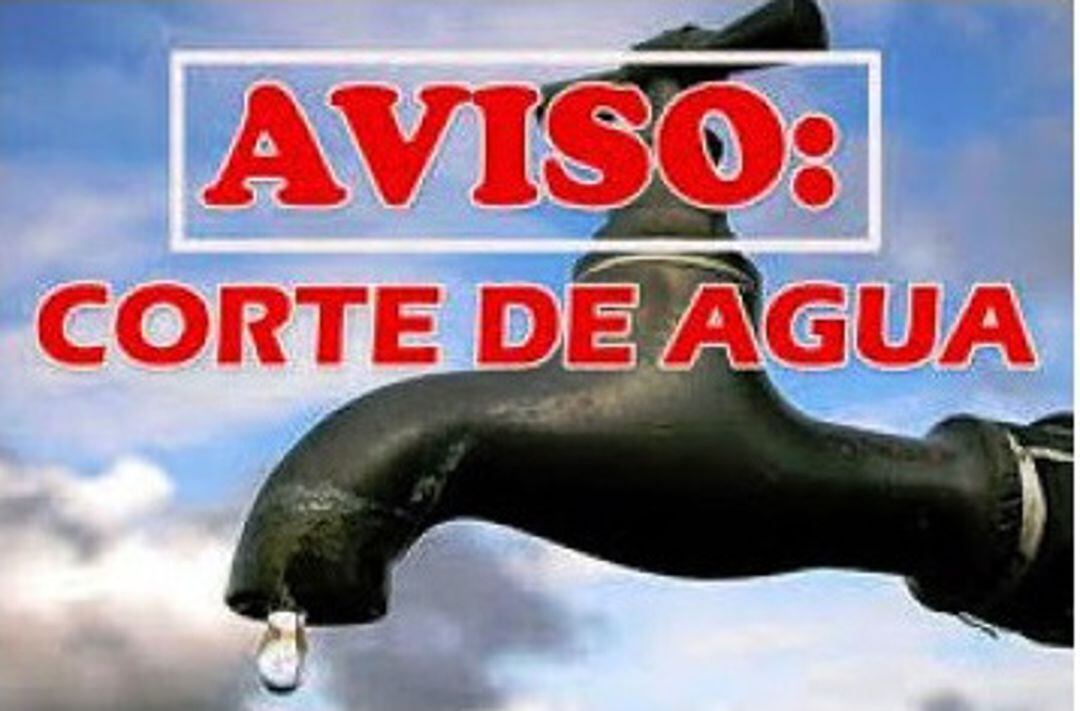 Corte de agua en Moraleja