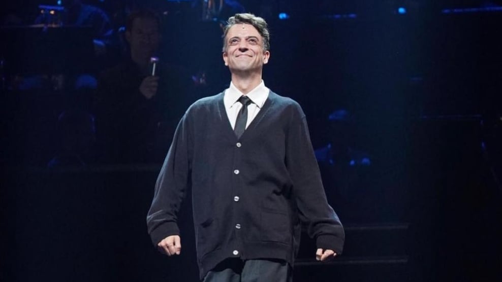 El actor Alejandro Vera caracterizado de Amos Hart.